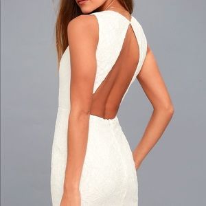 Lulus lace backless bodycon dress